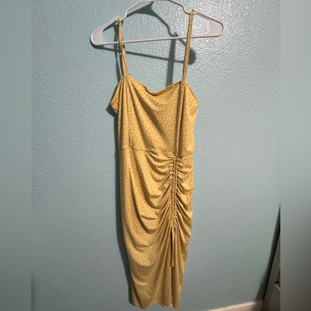 Hollister Yellow Flower Dress